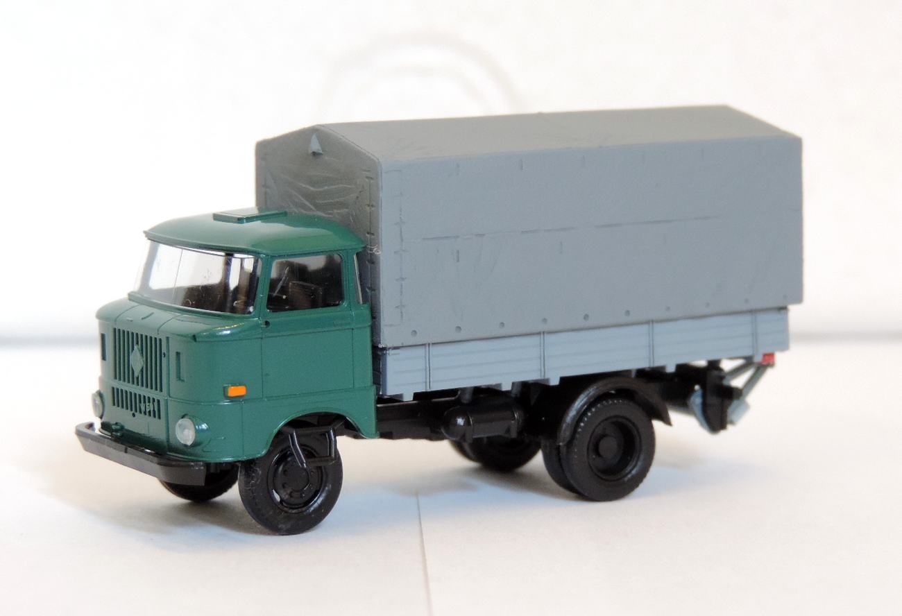 H Dl 121044 IFA W50L Mit Holzpritsche Plane Ladebordwand Modellbahn