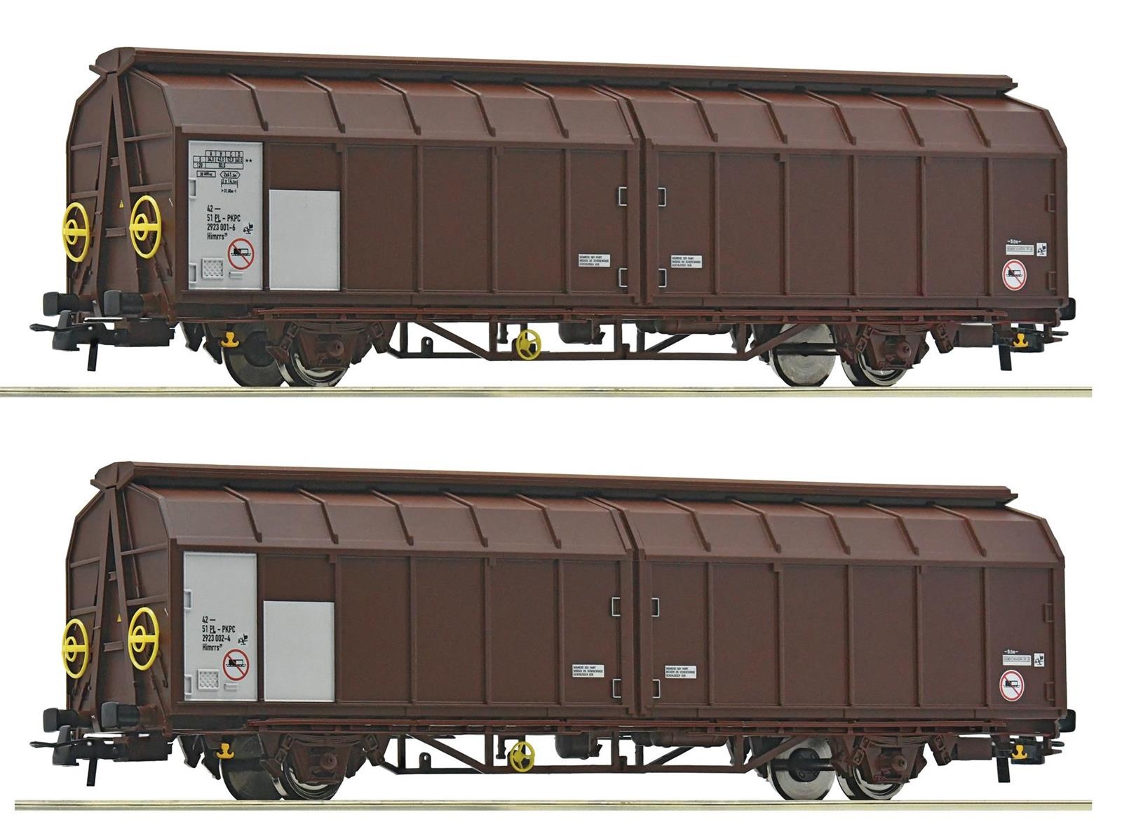 Roco 6600096 Schiebewandwagen Doppeleinheit PKP Cargo Modellbahn