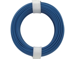 10 Meter Kupferschalt Litze 0,14 mm² blau