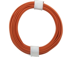 10 Meter Kupferschalt Litze 0,14 mm² orange