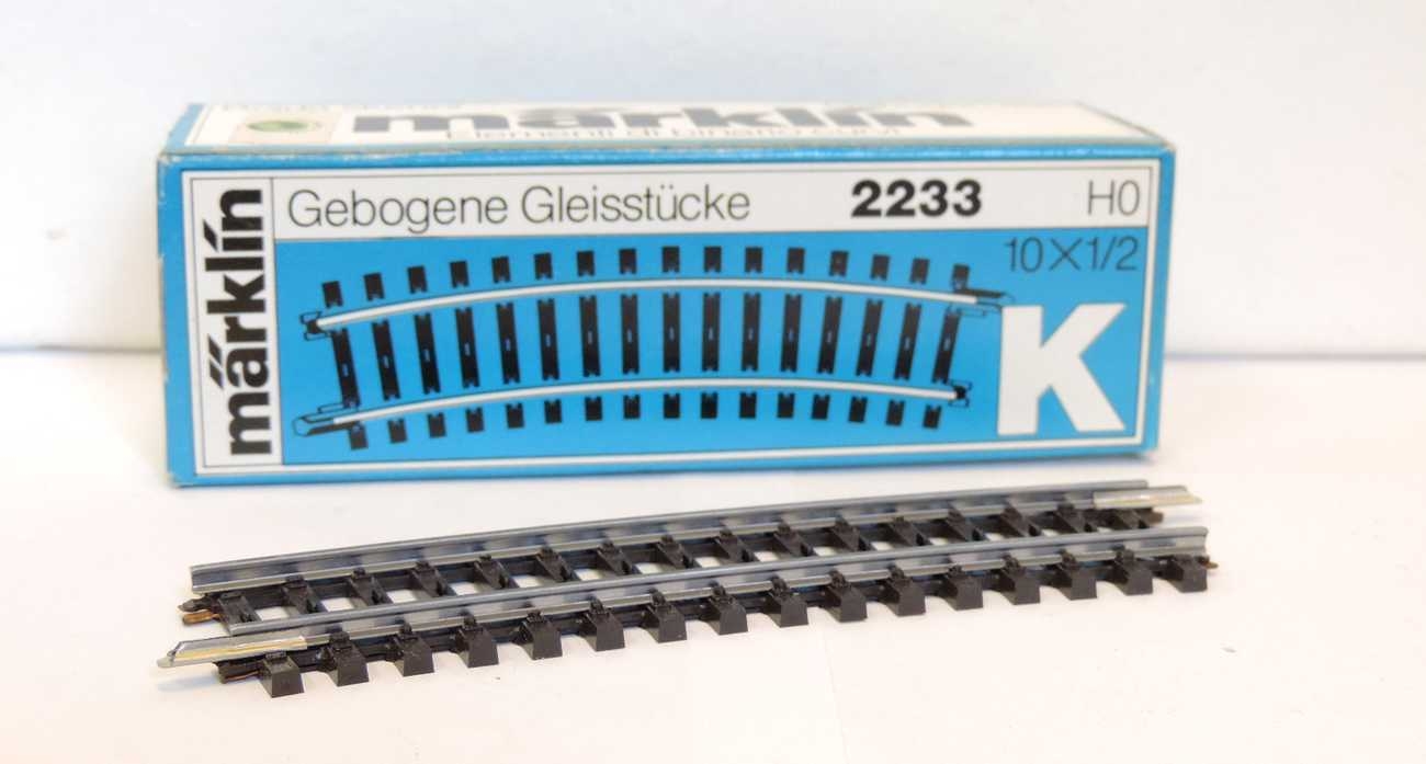 Märklin 02233 Gleis gebogen Radius 424 6 mm 15 Grad Modellbahn