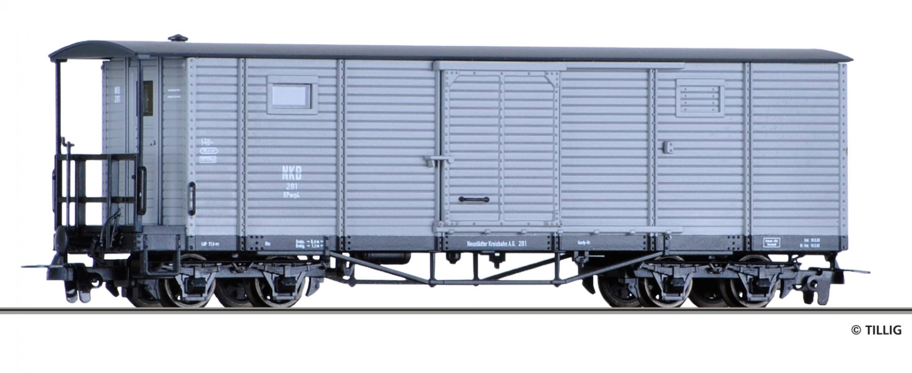 Tillig 15943 Packwagen KPw4 Der NKB Neuheit 2019 Schmalspurwagen