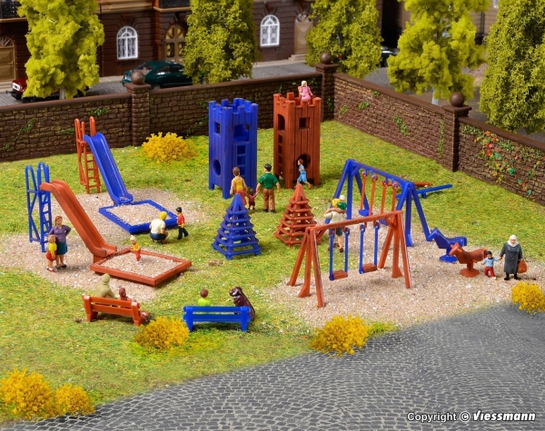 Vollmer 43665 Deko-Set Kinderspielplatz