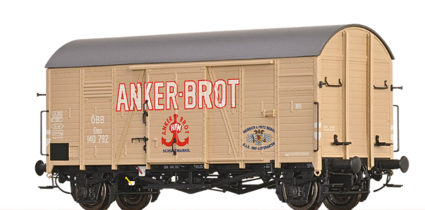 Brawa 47988 Gedeckter Güterwagen Gms 30 "Anker Brot" der ÖBB