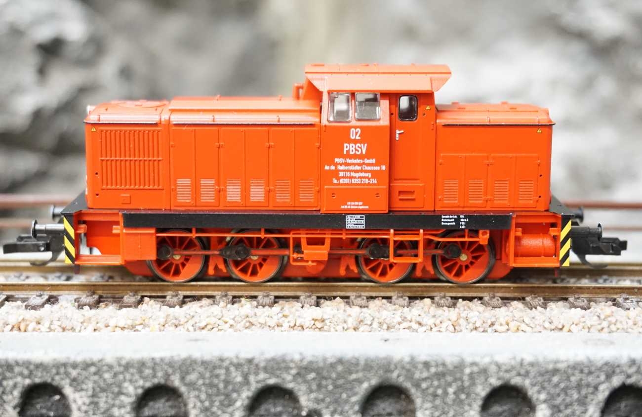 Tillig 96325 Diesellokomotive V 60 D, Werklok 02 Der PBSV-Verkehrs-GmbH ...