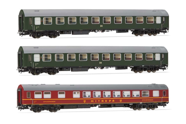 Rivarossi 4328 3er Set Personenwagen DR