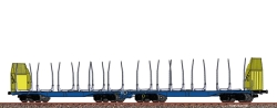 Brawa 50668 Drehgestellflachwagen Sggmrrs InnoFreight