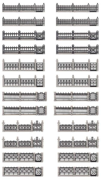 Faller 180417 Eisenzäune-Set