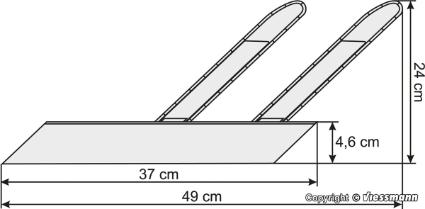 Kibri 39005 Moderne Bushaltestation mit Segel inkl.LED-Beleuchtung, 2 Stück