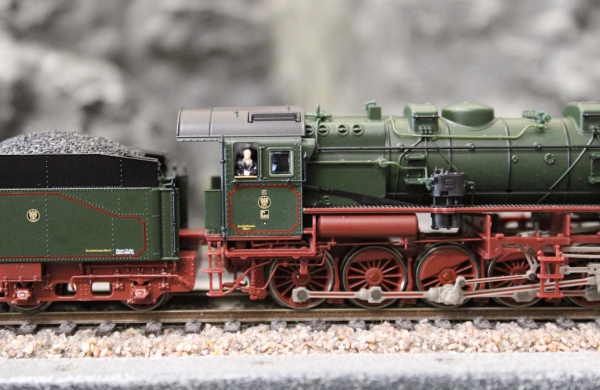 Arnold HN9066S P.St.E.V: Dampflokomotiveomotive G12, gr?n/braun, Ep. I, DCC