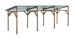 Kibri 38349 H0 Holzcarport