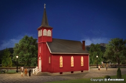 Kibri 38845 Landkirche mit LED-Beleuchtung