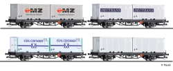 Tillig 502704 Containertragwagen-Set DR