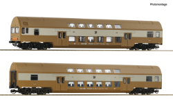 Roco 6280025 2-teiliger Set 1: Doppelstockwagen DR