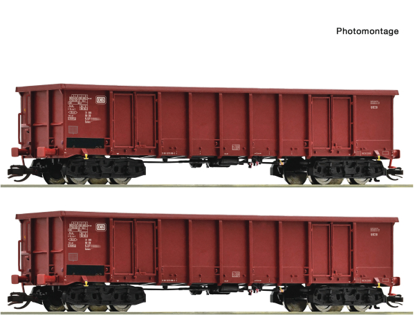 Roco 6680016 2-teiliger Set: Offene Güterwagen DB