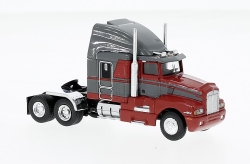 Brekina 85933 Kenworth T600 grau/rot