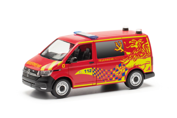 Herpa 097703 VW T6.1 Bus Feuerwehr Rostock