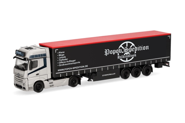 Herpa 318891 MB Actros L GaPl-Sz Popov