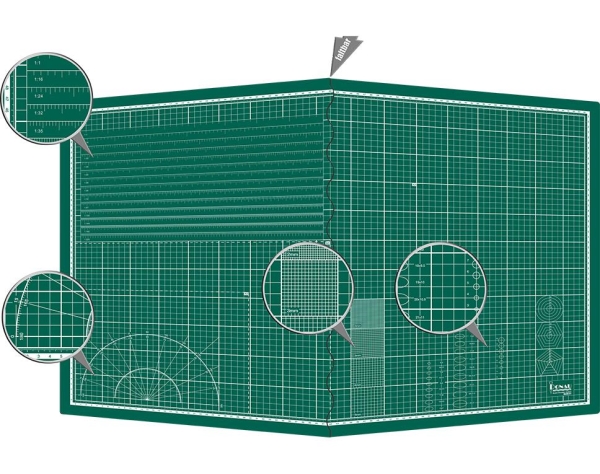 MS-A1 - Selbstheilende Schneidematte A1 (900 x 600 x 3 mm) faltbar