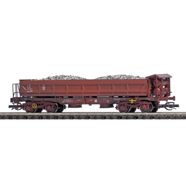 Busch 31424 Zweiseitig-Kippwagen Fakks [6781] mit Schotterladung, gealtert