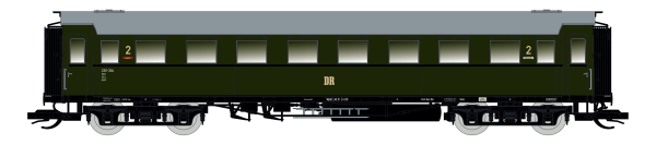 Saxonia 120184 TT Personenwagen C4Ü Sa 07 m. Beleuchtung, DR Ep.III