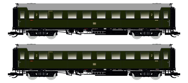 Saxonia 120185 TT 2er Set Personenwagen C4Ü Sa 07, DB Ep.III