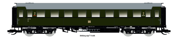 Saxonia 87184 H0 Personenwagen C4Ü Sa 07 m. Beleuchtung, DR Ep.III