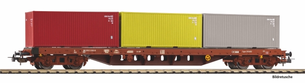 Piko 24539 H0 Containertragwagen SNCB V beladen mit 3 Containern