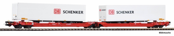 Piko 24626 H0 Taschenwagen T3000e mit 2 "DB Schenker" Trailern DB AG VI