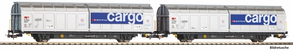 Piko 28309 H0 2er Set Schiebewandwagen Habbillnss CH-SBB C / Railcare