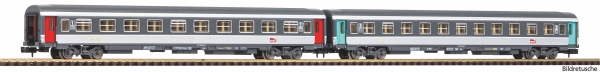 Piko 94507 N 2er Set Abteilwagen 1. Klasse + 2. Klasse SNCF VI