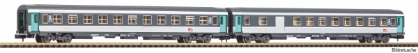 Piko 94508 N 2er Set Abteilwagen 2 Klasse + 2 Klasse Gepäckabteilwagen SNCF VI