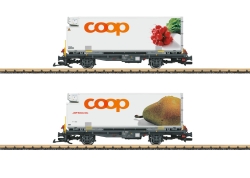 LGB L45889 G Containerwagen Set COOP RhB