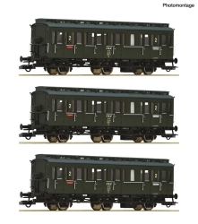 Roco 6200100 H0 3-teiliger Set: Abteilwagen PKP