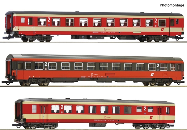 Roco 6200128 H0 3-teiliger Set 2: Schnellzug „D 704“ ÖBB