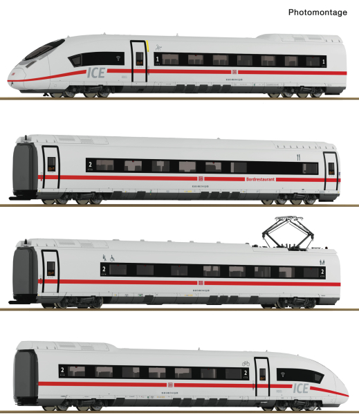 Roco 7720017 H0 4-tlg. Set: Elektrotriebzug ICE 3neo (BR 408), DB AG