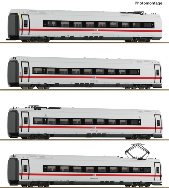 Roco 7700018 H0 4-teiliger Set: Zwischenwagen ICE 3neo (BR 408) DB AG