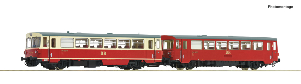 Roco 7700013 H0 Dieseltriebwagen 174 001-8 mit Beiwagen DR