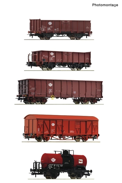 Roco 6600126 H0 5-tlg. Set: Güterzug MAV