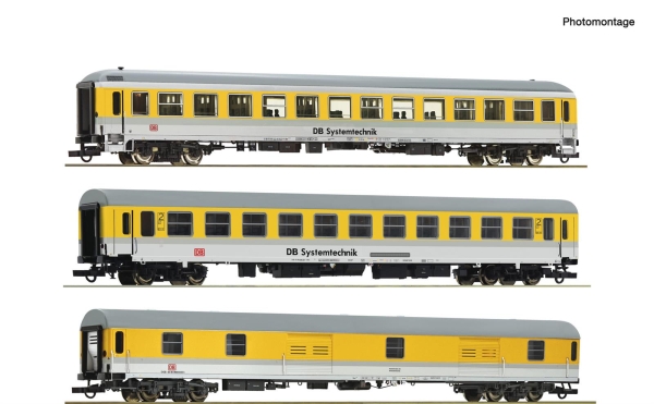 Roco 74013 H0 3-teiliger Set: „DB Systemtechnik“ DB AG