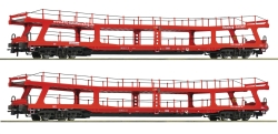 Roco 77047 H0 2-teiliger Set: Autotransportwagen BTE