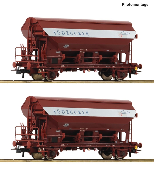 Roco 6600124 H0 2-teiliger Set: Schwenkdachwagen DB