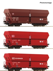 Roco 6600135 H0 3-teiliger Set: Selbstentladewagen DB AG