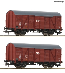 Roco 6600151 H0 2-teiliger Set: Gedeckte Güterwagen NS