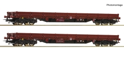 Roco 6600186 H0 2-teiliger Set: Rungenwagen ZSSK Cargo