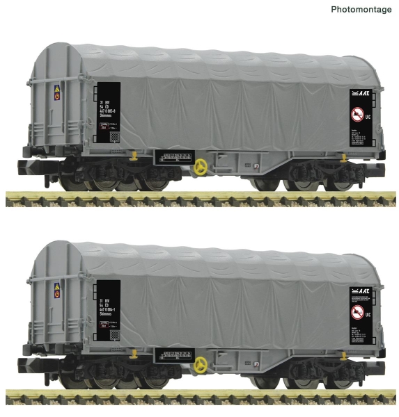 Fleischmann 6660087 N 2-tlg. Set: Schiebeplanenwagen, CD