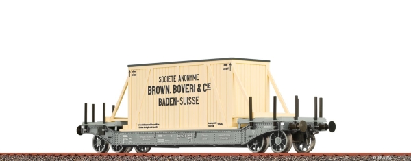 Brawa 47915  H0 Tiefladewagen "Brown Boveri & Cie" SBB