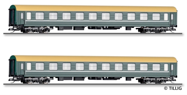 Tillig 01096 TT 3-teiliger  Reisezugwagenset „Filmzug“ der DB AG