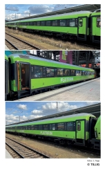 Tillig 01100 TT Reisezugwagenset „Flixtrain“,...