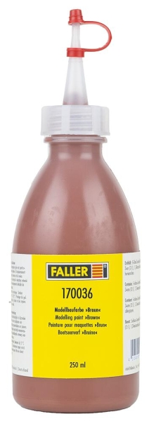 Faller 170036  Modellbaufarbe Braun, 250 ml